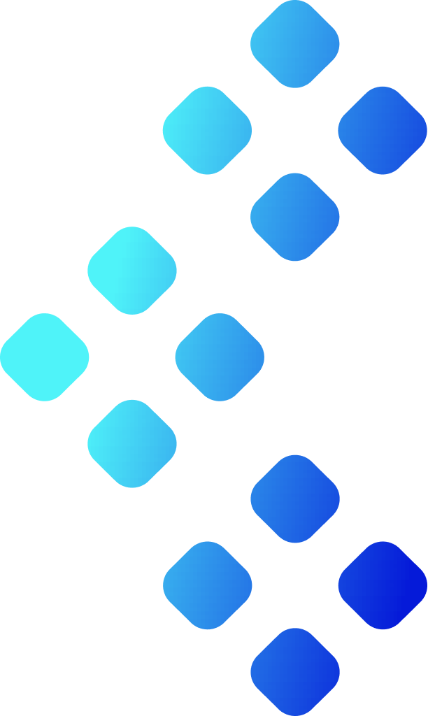 Decorative blue squares pattern